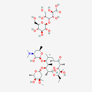 molecular formula C49H88NO24 B15130856 (3R,4S,5S,6R,7R,9R,11R,12R,13R,14R)-6-[(2S,3R,4S,6R)-4-dimethylamino-3-hydroxy-6-methyl-oxan-2-yl]oxy-14-ethyl-12,13-dihydroxy-4-[(2S,4R,5S,6S)-5-hydroxy-4-methoxy-4,6-dimethyl-oxan-2-yl]oxy-7-methoxy-3,5,7,9,11,13-hexamethyl-1-oxacyclotetradecane-2,10-di 