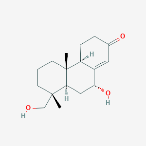 molecular formula C17H26O3 B15130881 7,15-Dihydroxypodocarp-8(14)-en-13-one 