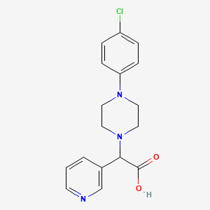 molecular formula C17H18ClN3O2 B1513089 [4-(4-Chloro-phenyl)-piperazin-1-YL]-pyridin-3-YL-acetic acid 