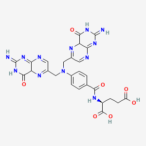 molecular formula C26H24N12O7 B15130911 (2S)-2-[[4-[Bis[(2-amino-4-oxo-1,4-dihydropteridin-6-yl)methyl]amino]benzoyl]amino]pentanedioic Acid 