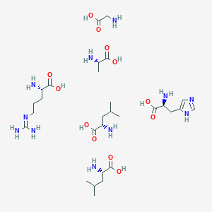 molecular formula C29H61N11O12 B15130935 His-leu-gly-leu-ala-arg 