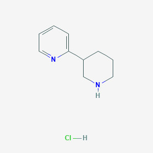 molecular formula C10H15ClN2 B15130937 2-(Piperidin-3-yl)pyridine hydrochloride 