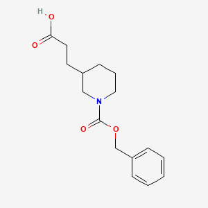 3-(1-((Benzyloxy)carbonyl)piperidin-3-yl)propanoic acid