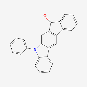 molecular formula C25H15NO B15130946 5-Phenylindeno[2,1-b]carbazol-7(5H)-one 