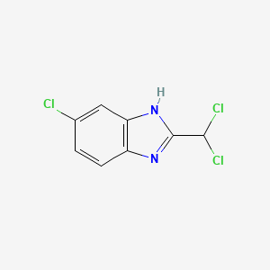 molecular formula C8H5Cl3N2 B1513096 1H-Benzimidazole, 6-chloro-2-(dichloromethyl)- 