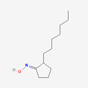 molecular formula C12H23NO B15130964 2-Heptylcyclopentan-1-one oxime 