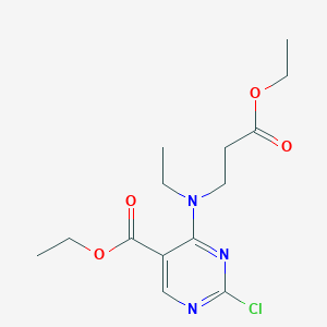 2-chloro-4-[(3-ethoxy-3-oxopropyl)ethylamino]-5-Pyrimidinecarboxylic acid ethyl ester