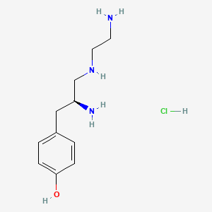 molecular formula C11H20ClN3O B15130991 (S)-4-(2-Amino-3-((2-aminoethyl)amino)propyl)phenol hydrochloride 