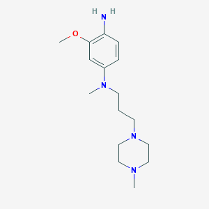 2-methoxy-4-N-methyl-4-N-[3-(4-methylpiperazin-1-yl)propyl]benzene-1,4-diamine