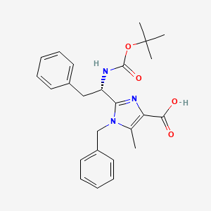 1-benzyl-2-{(1S)-1-[(tert-butoxycarbonyl)amino]-2-phenylethyl}-5-methyl-1H-imidazole-4-carboxylic acid