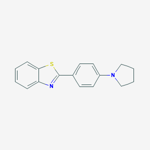 B151310 2-[4-(Pyrrolidin-1-yl)phenyl]-1,3-benzothiazole CAS No. 127868-60-4