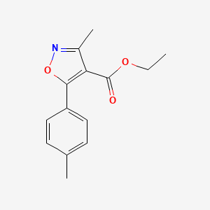 molecular formula C14H15NO3 B1513100 3-Methyl-5-(p-tolyl)isoxazole-4-carboxylic acid ethyl ester 