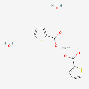 molecular formula C10H10CuO6S2 B15131001 Copper;thiophene-2-carboxylate;dihydrate 