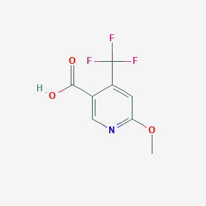 molecular formula C8H6F3NO3 B15131035 6-Methoxy-4-(trifluoromethyl)nicotinic acid 