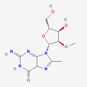 2-amino-9-[(2R,3R,4R,5R)-4-hydroxy-5-(hydroxymethyl)-3-methoxyoxolan-2-yl]-8-methyl-1H-purin-6-one