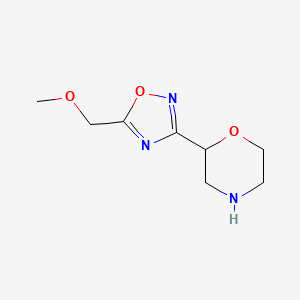 2-[5-(Methoxymethyl)-1,2,4-oxadiazol-3-yl]morpholine