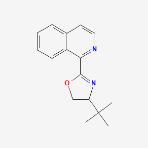 molecular formula C16H18N2O B1513106 1-[(4R)-4-tert-Butyl-4,5-dihydro-2-oxazolyl]isoquinoline 