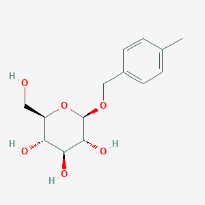 molecular formula C14H20O6 B1513107 (2R,3S,4S,5R,6R)-2-(hydroxymethyl)-6-(p-tolylmethoxy)tetrahydropyran-3,4,5-triol 