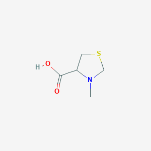 molecular formula C5H9NO2S B15131077 3-Methyl-1,3-thiazolidine-4-carboxylic acid hydrochloride 