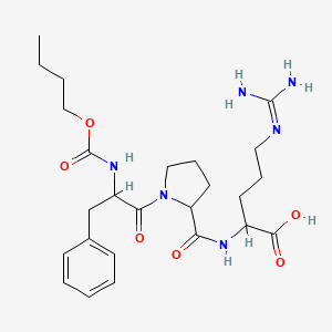 2-[[1-[2-(Butoxycarbonylamino)-3-phenylpropanoyl]pyrrolidine-2-carbonyl]amino]-5-(diaminomethylideneamino)pentanoic acid