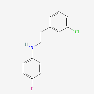 molecular formula C14H13ClFN B1513109 N-(3-Chlorophenethyl)-4-fluoroaniline 
