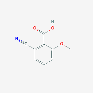 molecular formula C9H7NO3 B15131096 2-Cyano-6-methoxybenzoic acid 