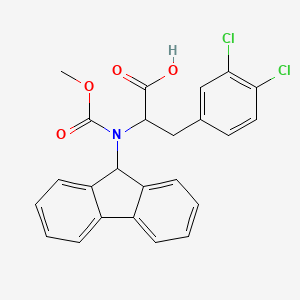molecular formula C24H19Cl2NO4 B1513112 3-(3,4-dichlorophenyl)-2-(9H-fluoren-9-ylmethoxycarbonylamino)propanoic Acid 