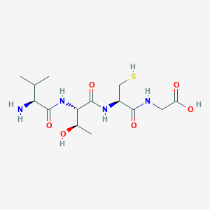 2-[[(2R)-2-[[(2S,3R)-2-[[(2S)-2-amino-3-methylbutanoyl]amino]-3-hydroxybutanoyl]amino]-3-sulfanylpropanoyl]amino]acetic acid