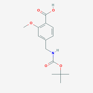 4-(Boc-amino)methyl-2-methoxy-benzoic acid