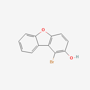 molecular formula C12H7BrO2 B15131151 1-Bromodibenzofuran-2-ol 