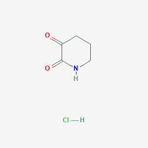 molecular formula C5H8ClNO2 B15131154 2,3-Piperidinedione hydrochloride 