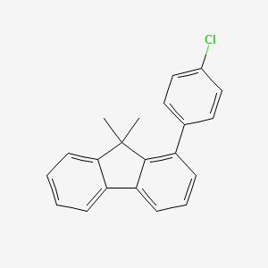 molecular formula C21H17Cl B15131165 1-(4-Chlorophenyl)-9,9-dimethyl-9H-fluorene 