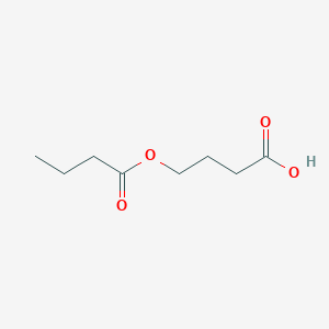 molecular formula C8H14O4 B15131177 Butanoic acid, 4-(1-oxobutoxy)- CAS No. 30470-15-6