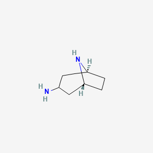 molecular formula C7H14N2 B15131188 8-Azabicyclo[3.2.1]octan-3-amine,endo-(9ci) 