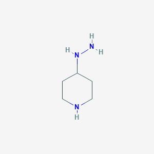 molecular formula C5H13N3 B15131194 4-Hydrazinylpiperidine 