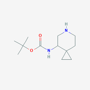 molecular formula C12H22N2O2 B15131239 tert-Butyl (6-azaspiro[2.5]octan-4-yl)carbamate 