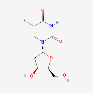 2,4(1H,3H)-Pyrimidinedione, 1-(2-deoxy-alpha-L-threo-pentofuranosyl)-5-fluoro-