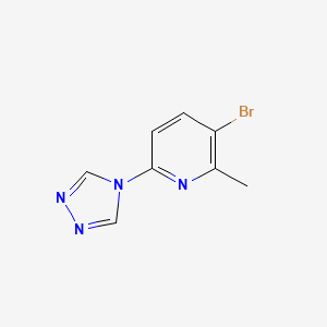 molecular formula C8H7BrN4 B1513128 3-Bromo-2-methyl-6-(4H-1,2,4-triazol-4-YL)pyridine CAS No. 1060817-73-3