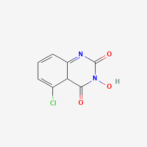 molecular formula C8H5ClN2O3 B15131281 2,4(1H,3H)-Quinazolinedione, 5-chloro-3-hydroxy- 