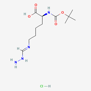 (2S)-6-(hydrazinylmethylideneamino)-2-[(2-methylpropan-2-yl)oxycarbonylamino]hexanoic acid;hydrochloride