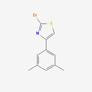 molecular formula C11H10BrNS B15131322 2-bromo-4-(3,5-dimethylphenyl)Thiazole 