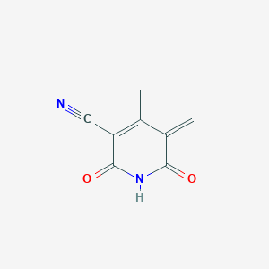 molecular formula C8H6N2O2 B15131329 4-Methyl-5-methylidene-2,6-dioxopyridine-3-carbonitrile 