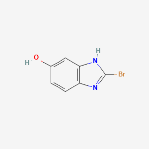 molecular formula C7H5BrN2O B15131330 1H-Benzimidazol-6-ol, 2-bromo- 