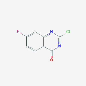 2-chloro-7-fluoro-4aH-quinazolin-4-one