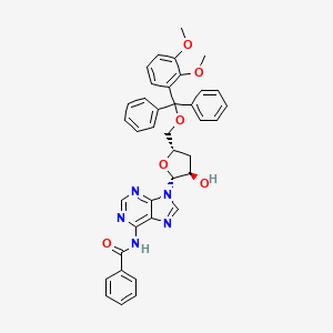 Adenosine,N-benzoyl-5'-O-[bis(4-methoxyphenyl)phenylmethyl]-3'-deoxy-