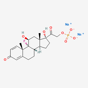 molecular formula C21H26FNa2O8P B1513139 异氟强的松二钠21-磷酸酯 CAS No. 94088-00-3