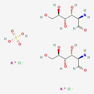 molecular formula C12H28Cl2K2N2O14S B1513142 Glucosamine Sulfate Potassium Chloride CAS No. 1296149-08-0