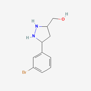 molecular formula C10H13BrN2O B1513143 (3-(3-Bromophenyl)-1H-pyrazol-5-yl)methanol 