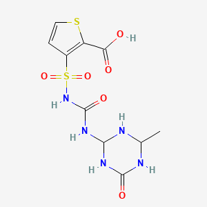 2-Thiophenecarboxylic acid, 3-[[[[(1,6-dihydro-4-methyl-6-oxo-1,3,5-triazin-2-yl)amino]carbonyl]amino]sulfonyl]-