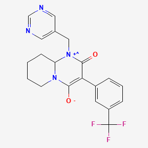 2H-Pyrido[1,2-a]pyrimidinium, 3,4-dihydro-2,4-dioxo-1-(5-pyrimidinylmethyl)-3-[3-(trifluoromethyl)phenyl]-, inner salt